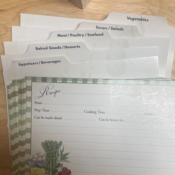 Vintage 2002 MARTIN DESIGNS Food Recipe Box with removable lid - Picture 7 of 10